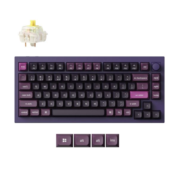 Bàn phím cơ không dây Keychron Q1 Max (Purple, Gateron Jupiter Banana Switch)