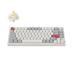 Bàn phím cơ không dây Keychron Q1 Max (Side-Printed Keycaps, Shell White, Gateron Jupiter Banana Switch)