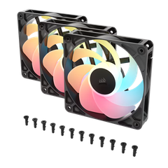 Bộ 3 Quạt tản nhiệt Corsair RS120-R ARGB 120mm PWM Reverse
