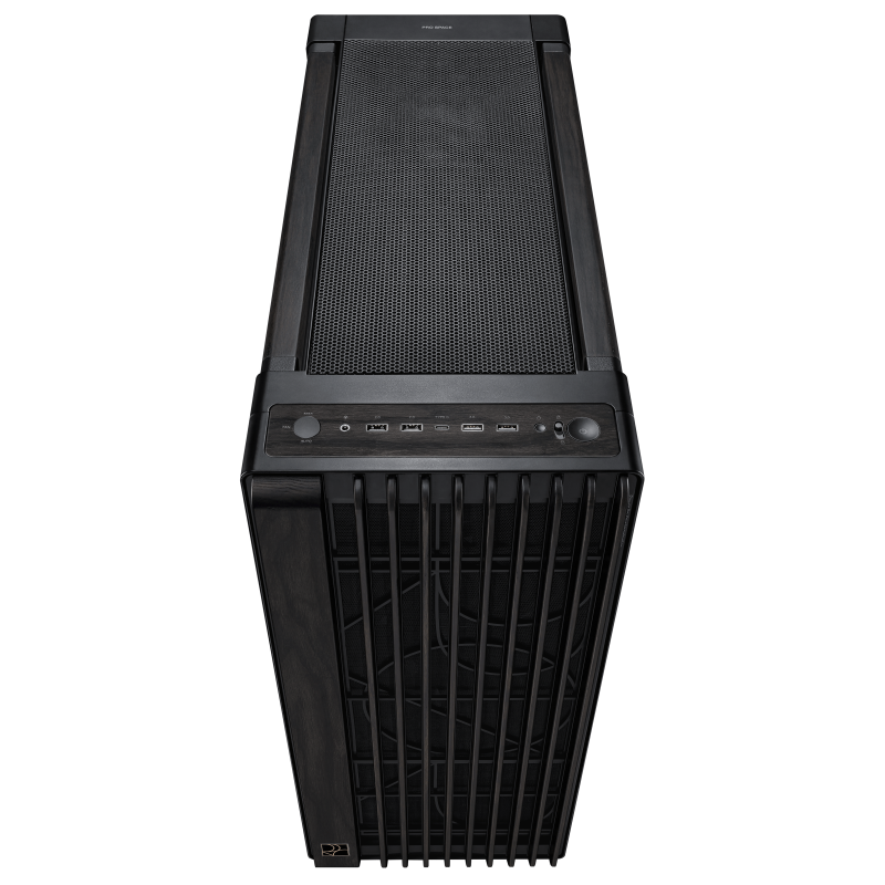 CASE ASUS ProArt PA602 Wood Edition - Tempered Glass Panel Mid-Tower EATX Hỗ trợ tản nhiệt 420mm, VGA 440mm