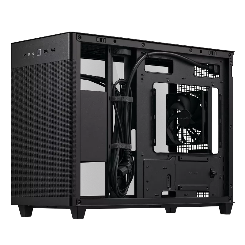 CASE ASUS Prime AP201 Tempered Glass Black