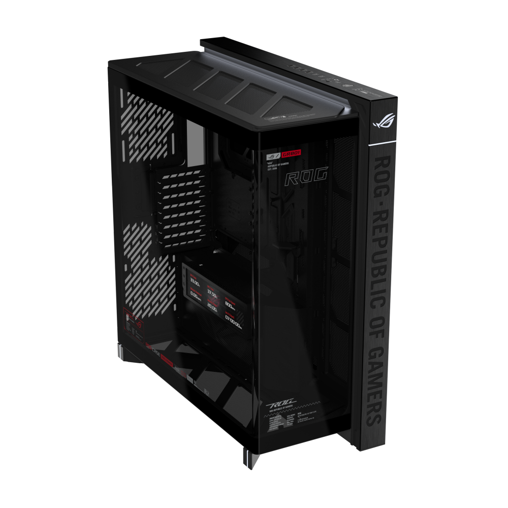 Vỏ Case ASUS ROG Cronox (Full Tower Panoramic, Màn Hình LCD 9.2 Inch)