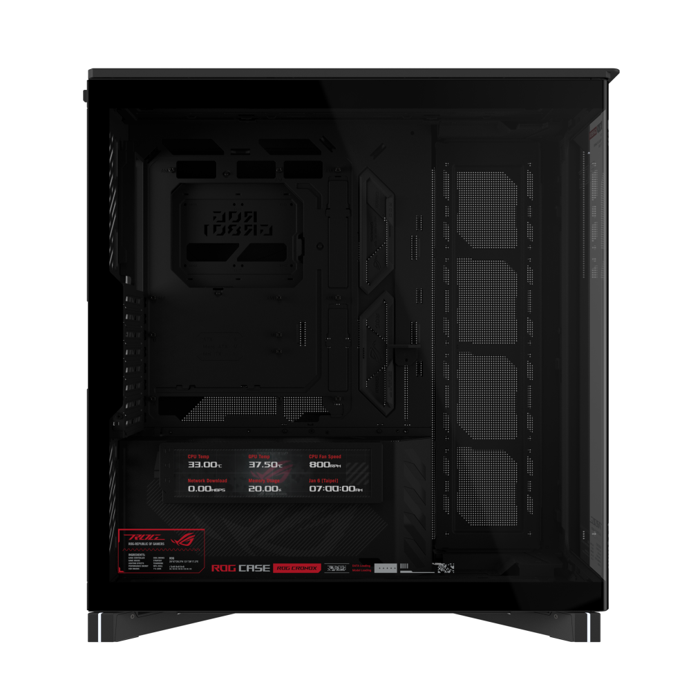 Vỏ Case ASUS ROG Cronox (Full Tower Panoramic, Màn Hình LCD 9.2 Inch)