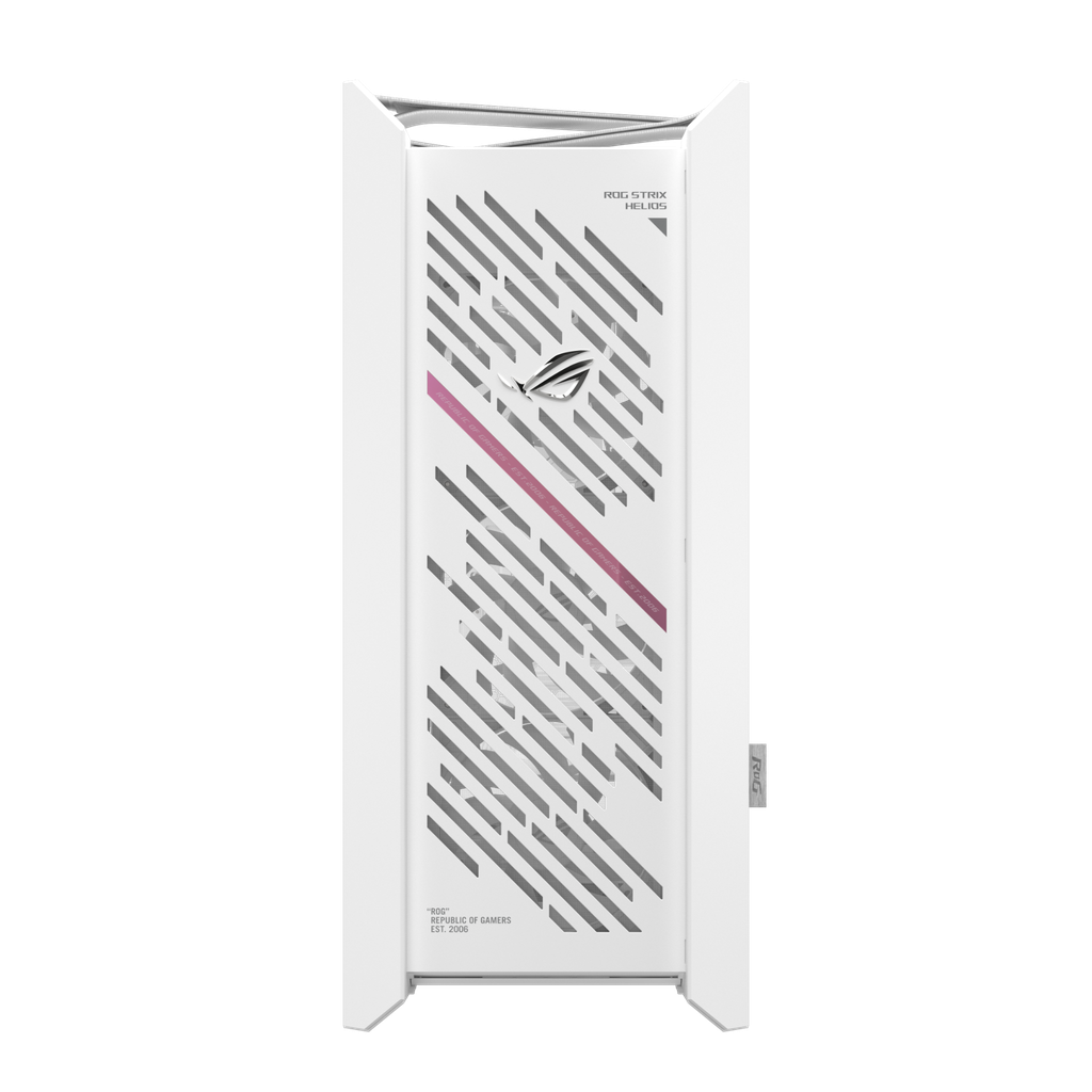 Case ASUS ROG Strix Helios II GX601S WHITE EATX - Mid Tower, 3 Mặt Kính Cường Lực, Khung Nhôm, Hỗ trợ Radiator 420mm