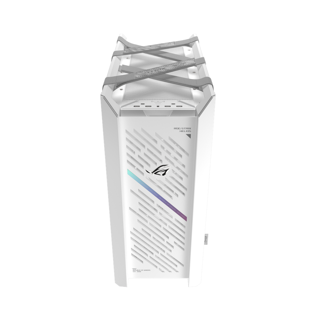 Case ASUS ROG Strix Helios II GX601S WHITE EATX - Mid Tower, 3 Mặt Kính Cường Lực, Khung Nhôm, Hỗ trợ Radiator 420mm