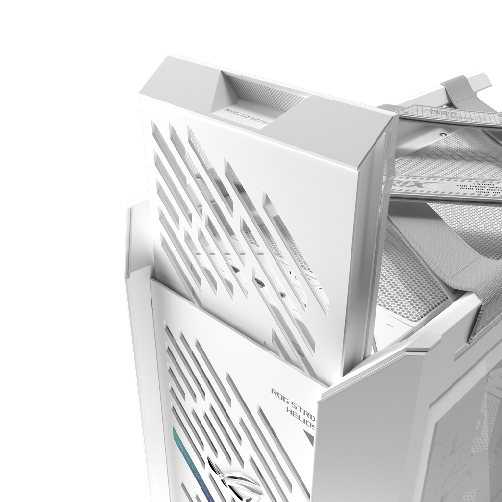 Case ASUS ROG Strix Helios II GX601S WHITE EATX - Mid Tower, 3 Mặt Kính Cường Lực, Khung Nhôm, Hỗ trợ Radiator 420mm