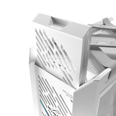 Case ASUS ROG Strix Helios II GX601S WHITE EATX - Mid Tower, 3 Mặt Kính Cường Lực, Khung Nhôm, Hỗ trợ Radiator 420mm