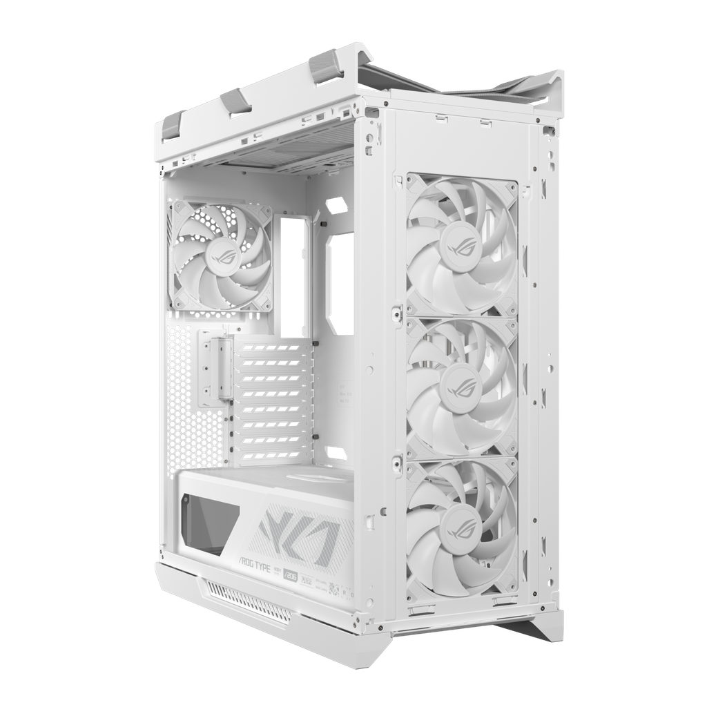 Case ASUS ROG Strix Helios II GX601S WHITE EATX - Mid Tower, 3 Mặt Kính Cường Lực, Khung Nhôm, Hỗ trợ Radiator 420mm