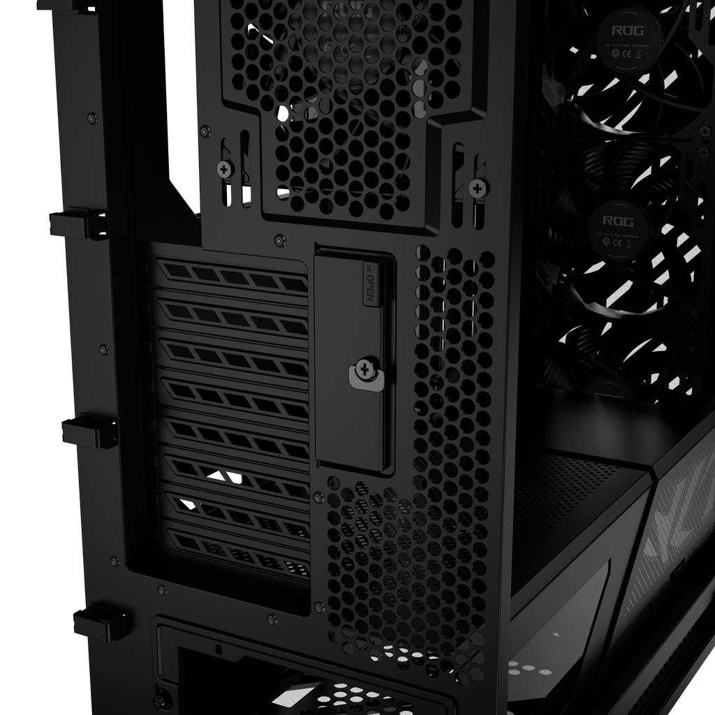 Case ASUS ROG Strix Helios II GX601S BLACK EATX - Mid Tower, 3 Mặt Kính Cường Lực, Khung Nhôm, Hỗ trợ Radiator 420mm