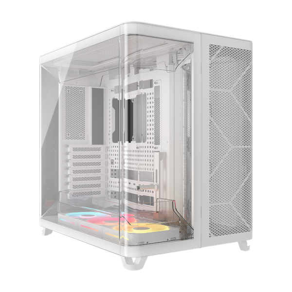Case Corsair AIR 5400 LX-R RGB iCUE LINK Tempered Glass Mid-Tower White