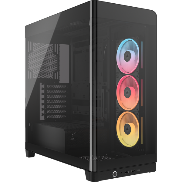Case Corsair FRAME 4500X LX-R RGB iCUE LINK Panoramic Glass Mid-Tower Black