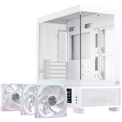 Case Einarex SM501D RGB (M-ATX, sẵn 3 Fan RGB)