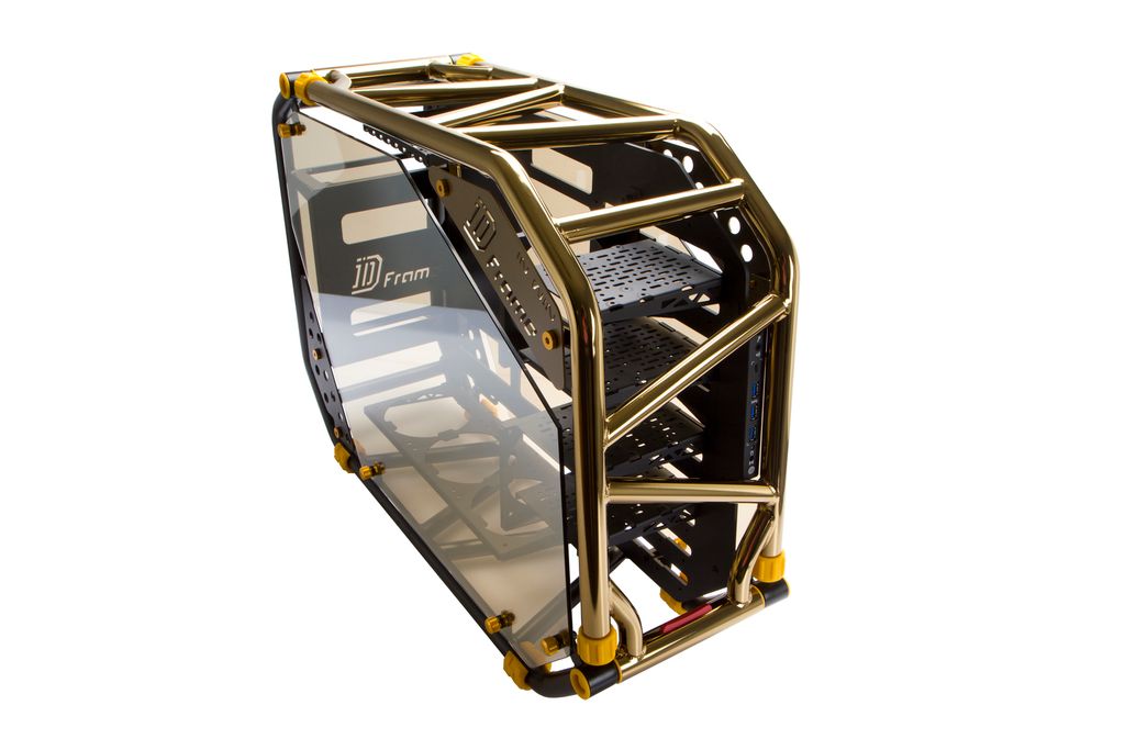 Vỏ Case Máy Tính InWin D-Frame 2.0 - Open-Air Chassis Full Nhôm Kính (Kèm Nguồn 1065W)