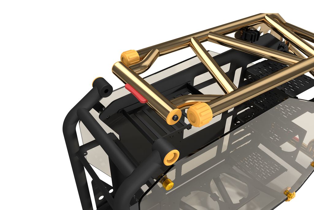 Vỏ Case Máy Tính InWin D-Frame 2.0 - Open-Air Chassis Full Nhôm Kính (Kèm Nguồn 1065W)