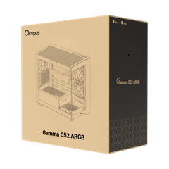 Case Ocypus Gamma C52 ARGB (M-ATX, sẵn 3 Fan ARGB)