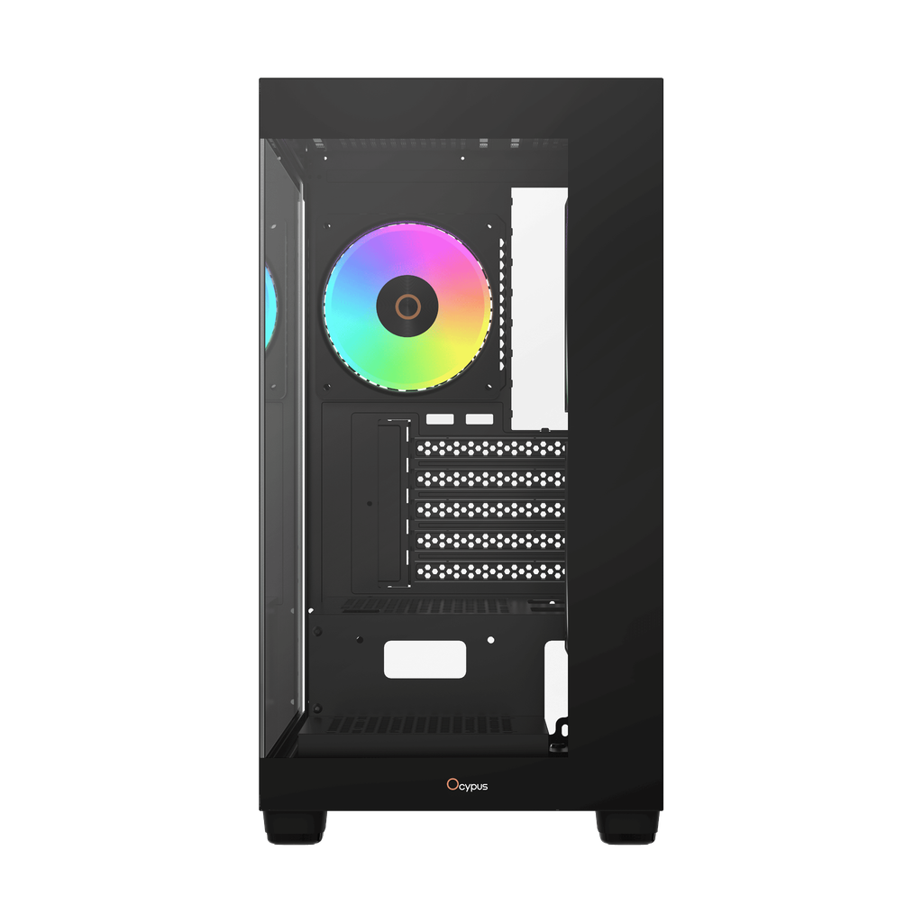 Case Ocypus Gamma C52 ARGB (M-ATX, sẵn 3 Fan ARGB)