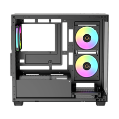 Case Ocypus Gamma C52 ARGB (M-ATX, sẵn 3 Fan ARGB)