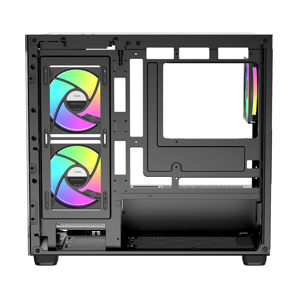 Case Ocypus Gamma C52 ARGB (M-ATX, sẵn 3 Fan ARGB)