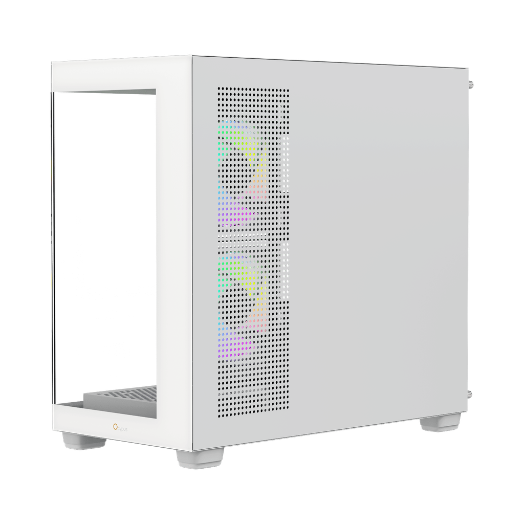 Case Ocypus Gamma C52 ARGB (M-ATX, sẵn 3 Fan ARGB)
