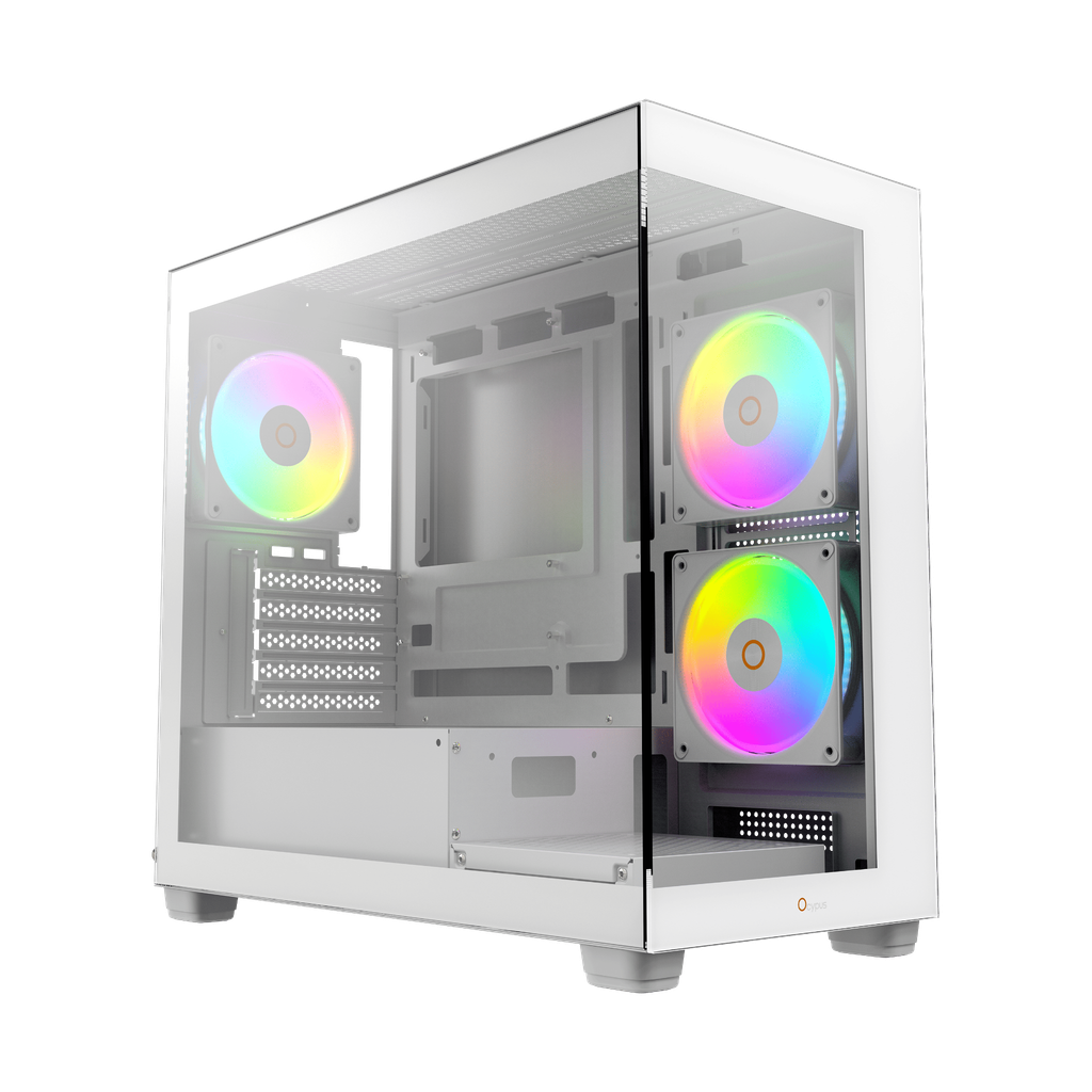 Case Ocypus Gamma C52 ARGB (M-ATX, sẵn 3 Fan ARGB)