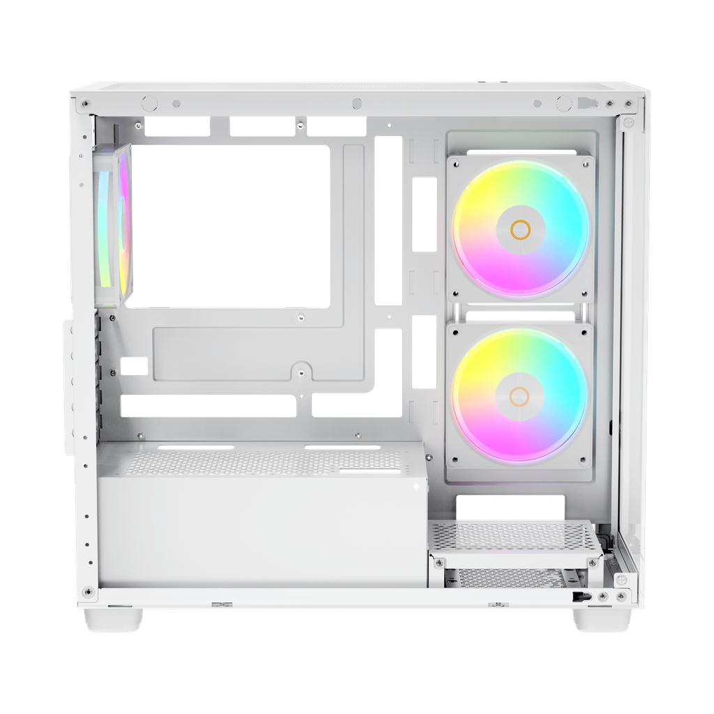 Case Ocypus Gamma C52 ARGB (M-ATX, sẵn 3 Fan ARGB)
