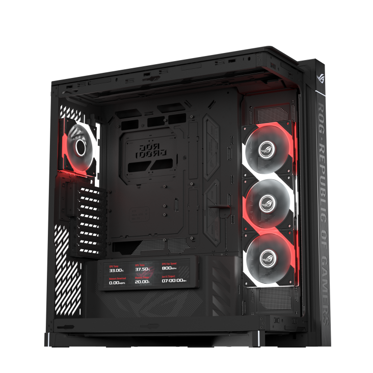 Vỏ Case ASUS ROG Cronox ARGB (Full Tower Panoramic, Màn Hình LCD 9.2 Inch)