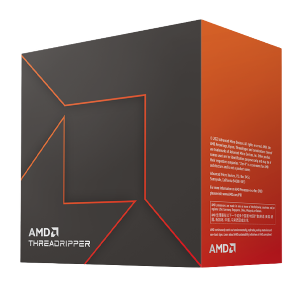 CPU AMD Ryzen Threadripper 7970X - 32 Core 64 Thread, Base 4.0Ghz Turbo 5.3Ghz, Cache 162MB
