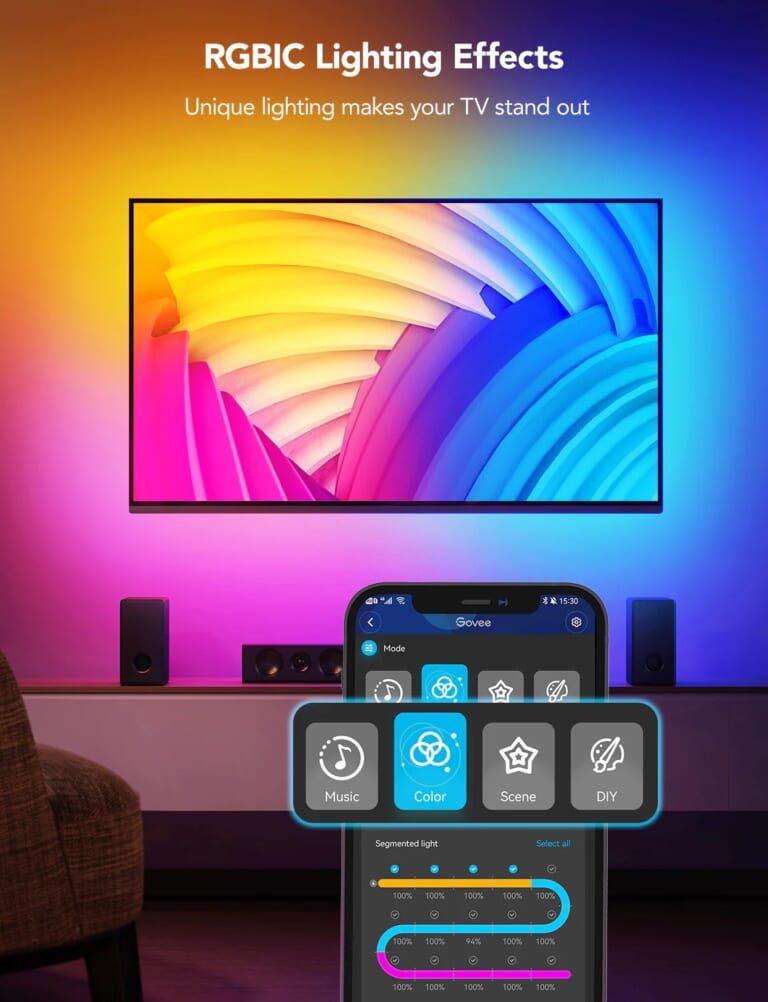 Đèn Govee RGBIC Neon TV Backlight