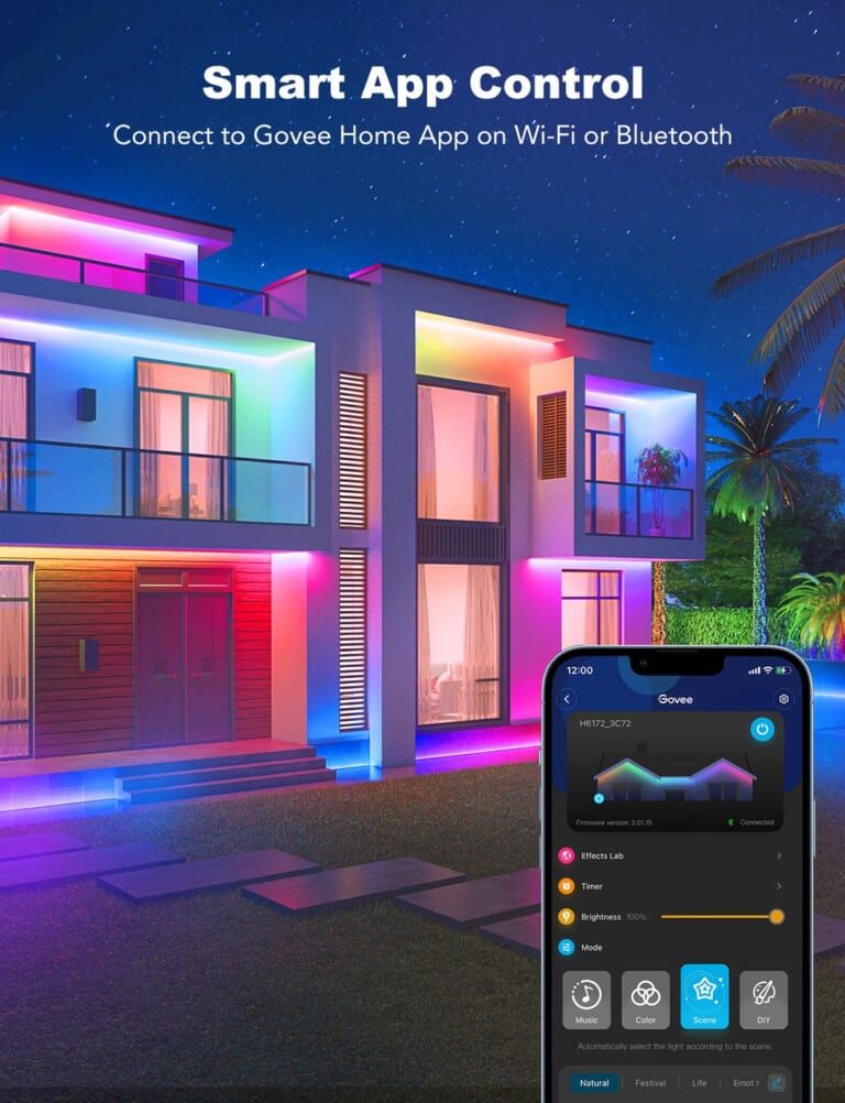 Đèn Govee Wi-Fi RGBIC Outdoor Strip Lights