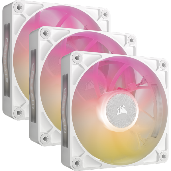 Bộ 3 Quạt Corsair iCUE LINK RX120 MAX RGB White