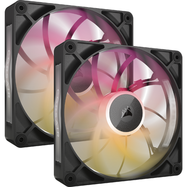 Bộ 2 quạt Corsair iCUE LINK RX140 MAX RGB Black