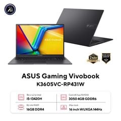 Laptop AI ASUS Gaming Vivobook K3605VC-RP431W - Intel Core i5-13420H | RTX 3050 4GB | 16GB | 512GB