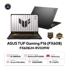 Laptop AI ASUS TUF Gaming F16 FX608JH-RV039W - Intel Core i5-13450HX | RTX 5050 | 16GB | 1TB