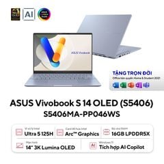 Laptop AI ASUS Vivobook S14 OLED S5406MA-PP046WS - Intel Ultra 5 125H | 16GB | 512GB