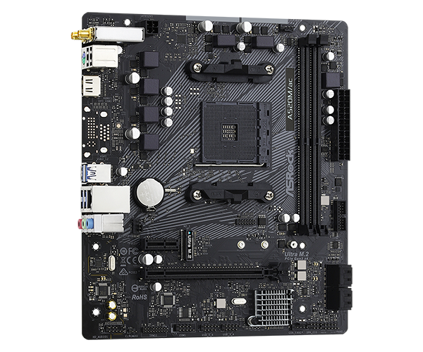 Mainboard ASRock A520 M/ac WiFi AM4