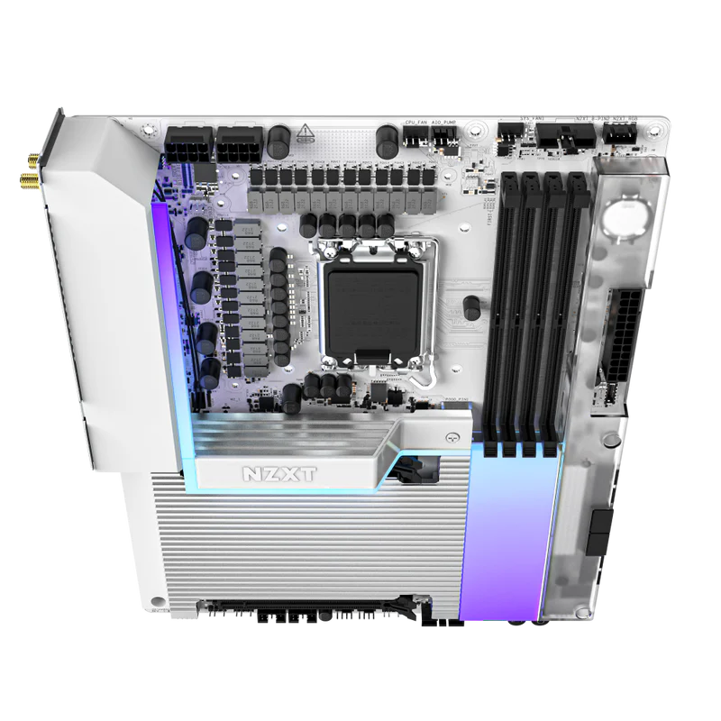 Mainboard NZXT N9 Z890 LGA 1851 ATX Gaming Cao Cấp, Hỗ Trợ DDR5, PCIe 5.0, Wi-Fi 7, Thunderbolt 4, RGB Lighting
