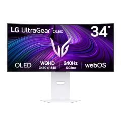 Màn hình cong Gaming thông minh LG UltraGear 34GX90SA-W OLED 34 inch - WQHD 240Hz 0.03ms, cong 800R, hệ điều hành webOS