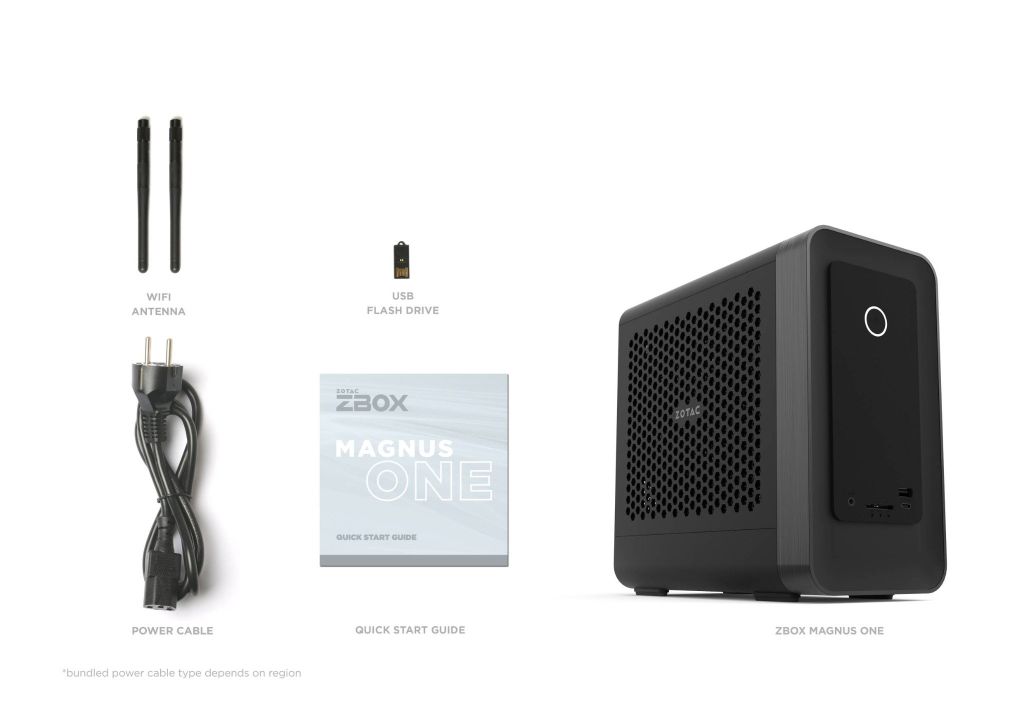 BỘ MINI PC ZOTAC MAGNUS ONE ERP74070SC (BAREBONE) (i7-14700, RTX 4070 SUPER 12GB, Thunderbolt 4, 500W 80+ Platinum)