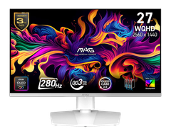 Màn hình MSI MAG 272QPW QD-OLED X28 (27 inch/280Hz/WQHD/QD OLED/Trắng)