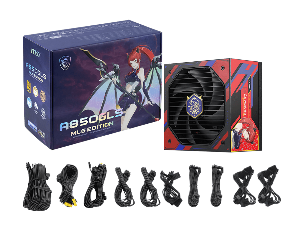 Nguồn máy tính MSI MAG A850GLS MLG EDITION 850W 80 PLUS Gold Full Modular ATX 3.1 PCIe 5.0