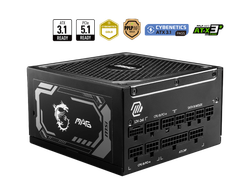 Nguồn máy tính MSI MAG A1250GL PCIE5 1250W 80 PLUS Gold Full Modular ATX 3.1 PCIe 5.1