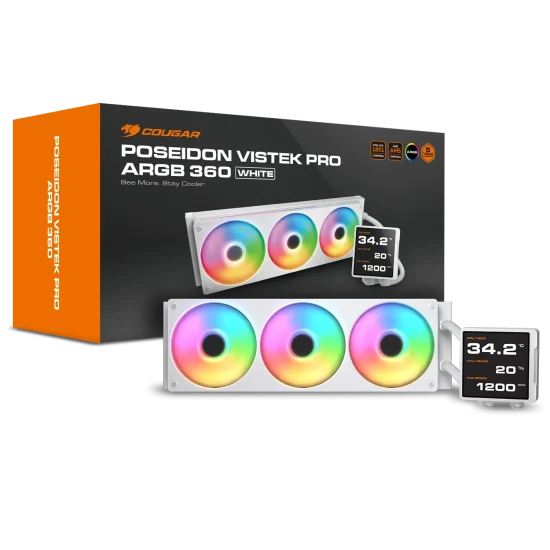 Tản nhiệt nước AIO Cougar Poseidon Vistek Pro ARGB 360