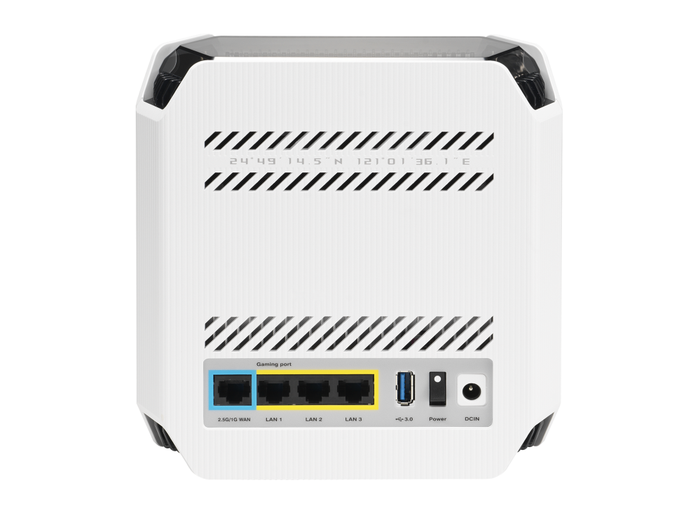 Router Mesh ASUS ROG Rapture GT6 White (Bộ 2 chiếc) - WiFi 6 Tri-Band, 9 ăng-ten, LAN 2.5G, CPU 1.7GHz, Tăng tốc Game 3 cấp độ