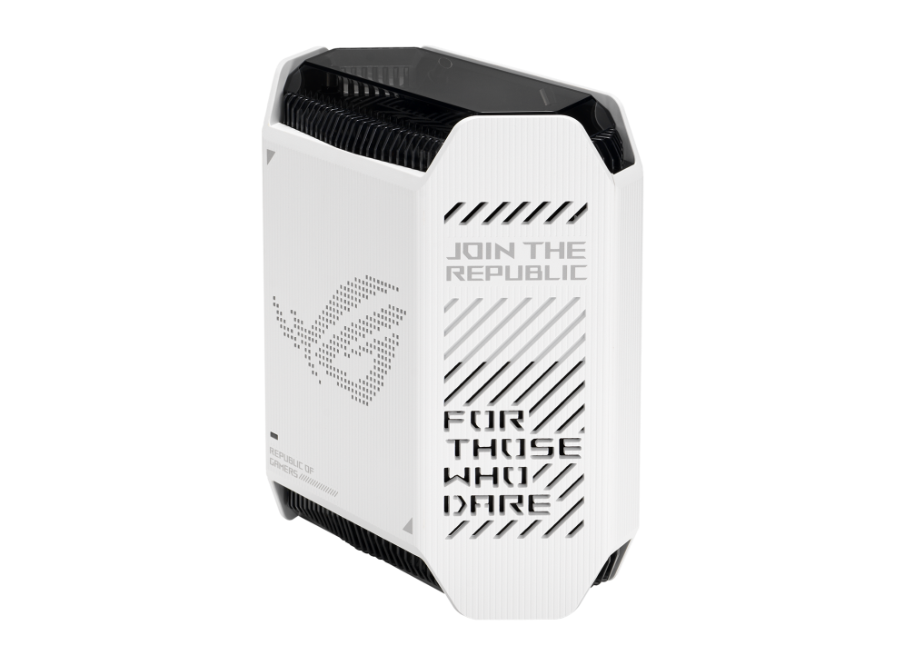 Router Mesh ASUS ROG Rapture GT6 White (Bộ 2 chiếc) - WiFi 6 Tri-Band, 9 ăng-ten, LAN 2.5G, CPU 1.7GHz, Tăng tốc Game 3 cấp độ