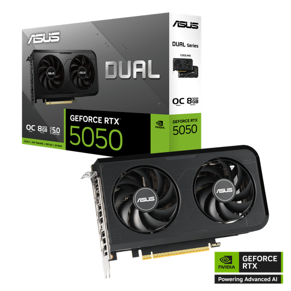 VGA ASUS Dual GeForce RTX™ 5050 8GB GDDR6 OC Edition