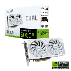 VGA ASUS Dual GeForce RTX™ 5060 Ti 16GB GDDR7 White Edition