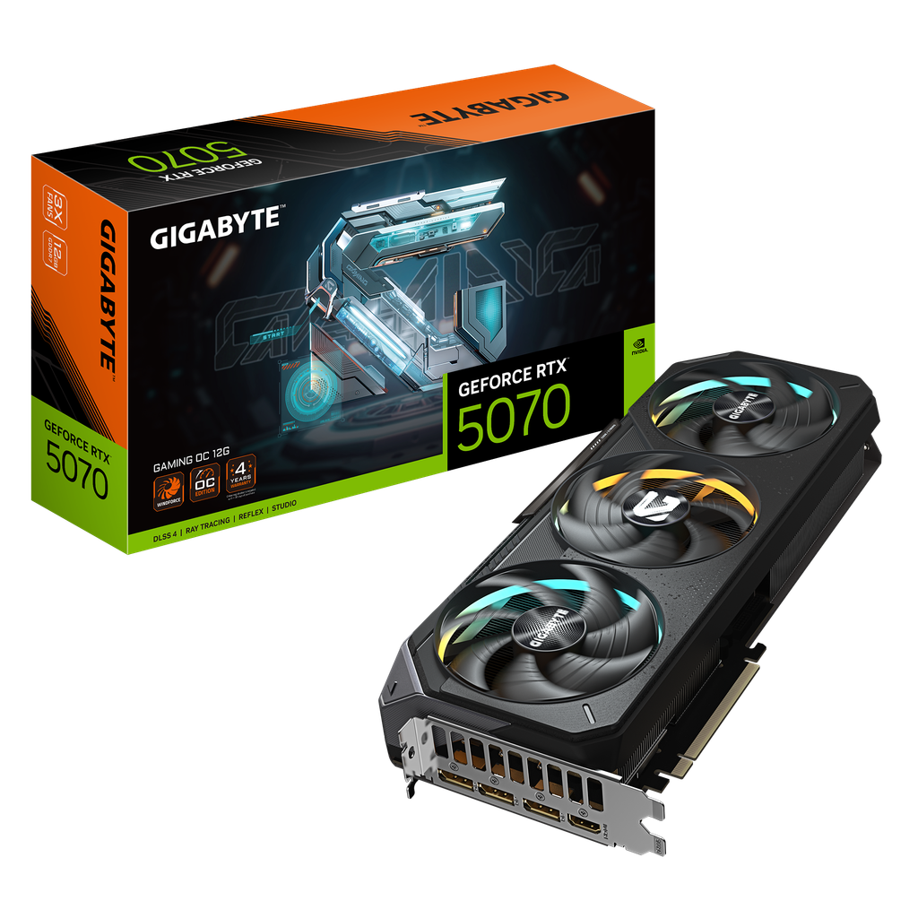 VGA GIGABYTE GeForce RTX™ 5070 GAMING OC 12G