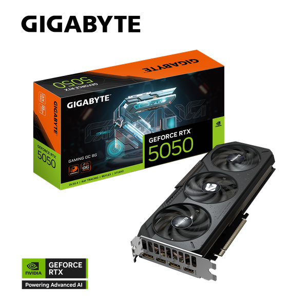 VGA GIGABYTE GeForce RTX™ 5050 GAMING OC 8G
