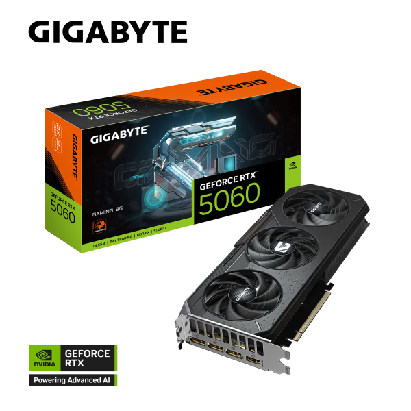 VGA GIGABYTE GeForce RTX™ 5060 GAMING 8G