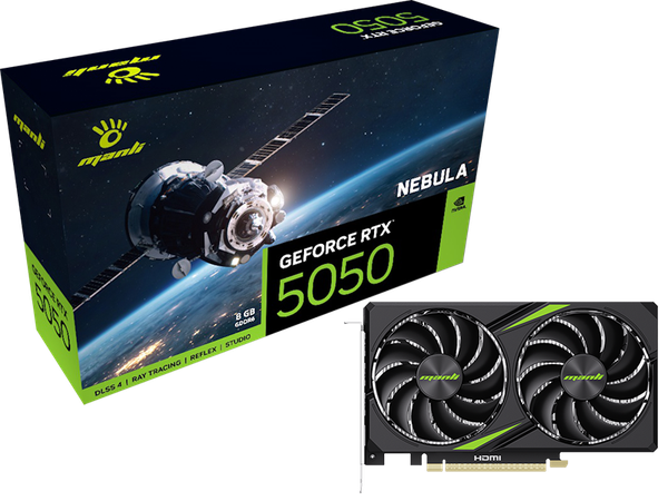 VGA Manli Nebula GeForce RTX 5050 8GB GDDR6